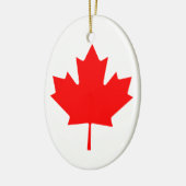 Canada Maple Leaf Keramisch Ornament (Links)