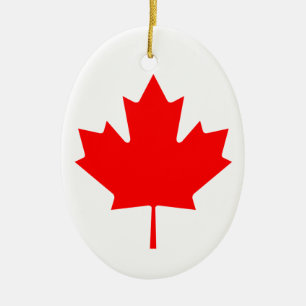 Canada Maple Leaf Keramisch Ornament