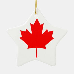 Canada Maple Leaf Keramisch Ornament