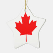 Canada Maple Leaf Keramisch Ornament (Links)