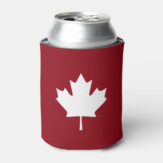 Canada Maple Leaf Koelbox - Omgekeerde kleuren Blikjeskoeler (Blikje Voorkant)