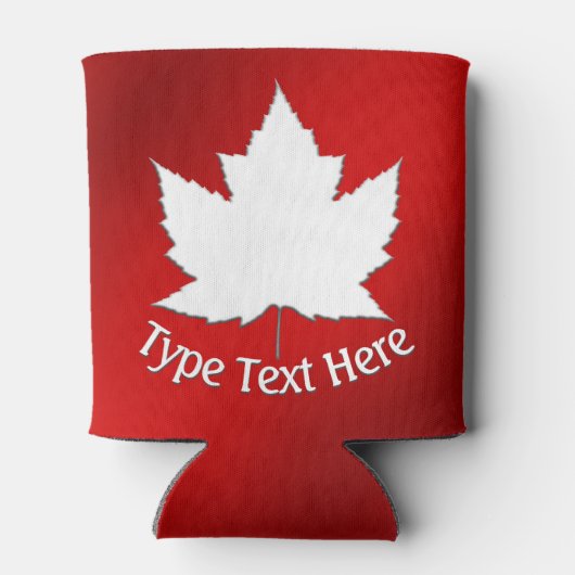 Canada Maple Leaf Koelbox Personalized Souvenir Blikjeskoeler (Achterkant)