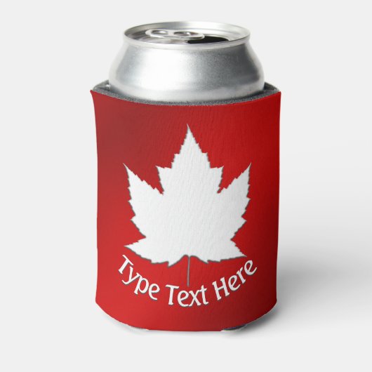 Canada Maple Leaf Koelbox Personalized Souvenir Blikjeskoeler (Blikje Achterkant)