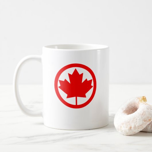Canada Maple Leaf Koffiemok (Met donut)