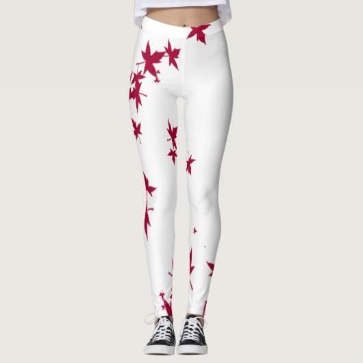 Canada Maple Leaf Leggings (Voorkant)