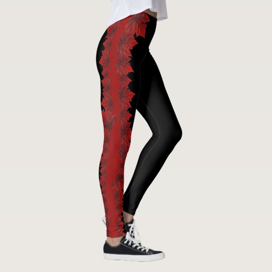 Canada Maple Leaf Leggings Autumn Leaves Legnisch (Rechts)