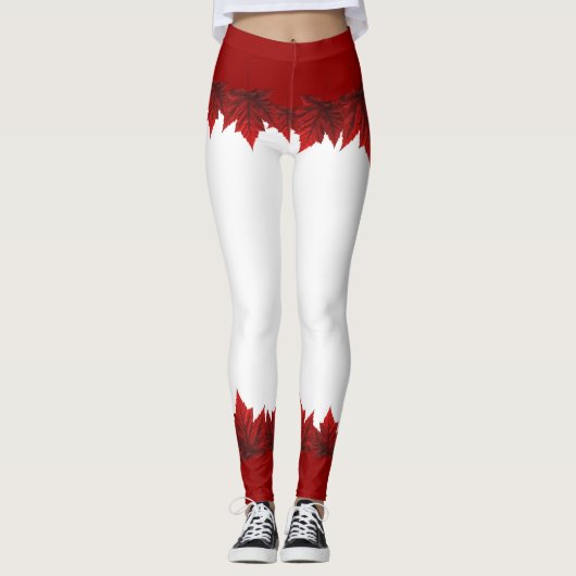 Canada Maple Leaf Leggings Autumn verliest Legging (Voorkant)