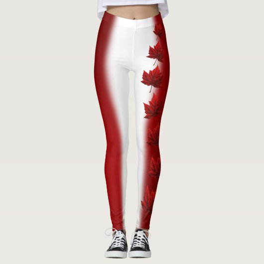 Canada Maple Leaf Leggings Autumn verliest Legging (Voorkant)