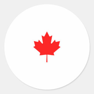 Canada Maple Leaf Logo Ronde Sticker