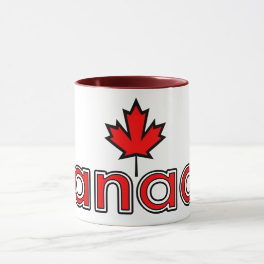 Canada Maple Leaf Mok (Midden)