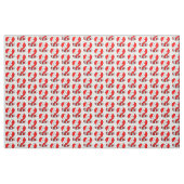 Canada Maple Leaf over Heart Red White Stof (Fat Quarter)