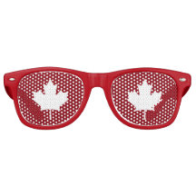 Canada Maple Leaf Party Shades