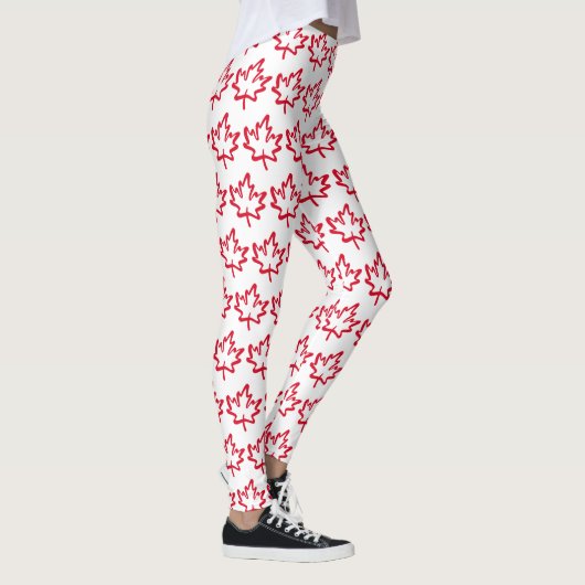 Canada Maple Leaf Patriotic Free niet te koop Leggings (Rechts)