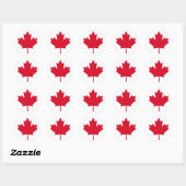 Canada Maple Leaf Patriotic Free niet te koop Ronde Sticker (Vel)