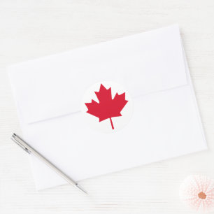 Canada Maple Leaf Patriotic Free niet te koop Ronde Sticker