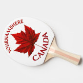 Canada Maple Leaf Ping Pong Paddles Personalized Tafeltennisbatje (Zijkant)