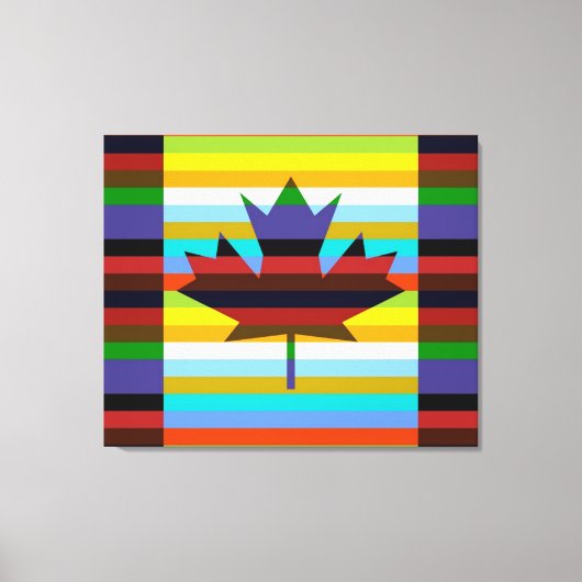 Canada Maple Leaf Pop Art Canvas Afdruk (Voorkant)