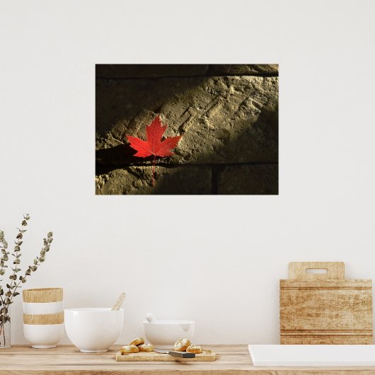 Canada Maple Leaf Poster (Keuken)