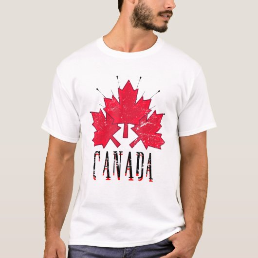 Canada Maple Leaf Proud Canada T-shirt (Voorkant)