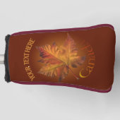 Canada Maple Leaf Putter Driver Hoesje Golfheadcover (Voorkant)