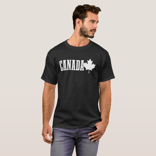 Canada Maple Leaf Red Canadian Flag Pride T-shirt (Voorkant volledig)