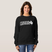 Canada Maple Leaf Red Canadian Flag Pride Trui (Voorkant volledig)