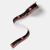 Canada Maple Leaf Ribbon Satijnen Lint (Achterkant)