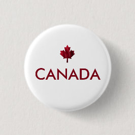 Canada Maple Leaf Ronde Button 3,2 Cm