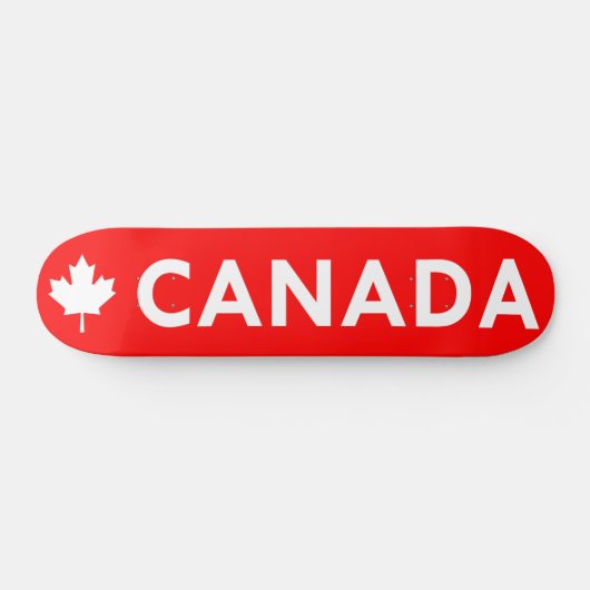 Canada Maple Leaf Schaats Deck Persoonlijk Skateboard (Horizontaal)
