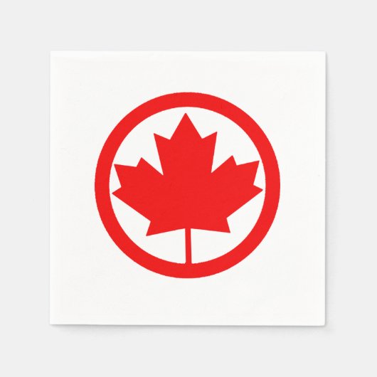 Canada Maple Leaf Servet (Voorkant)