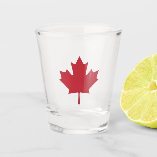 Canada Maple Leaf Shot Glas (Voorkant)