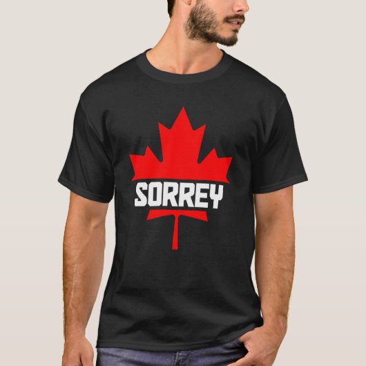 Canada Maple Leaf Sorrey Canadese vlag 1 T-shirt (Voorkant)