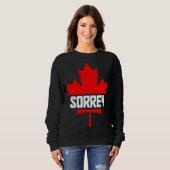 Canada Maple Leaf Sorrey Canadian Flag 2 Trui (Voorkant volledig)