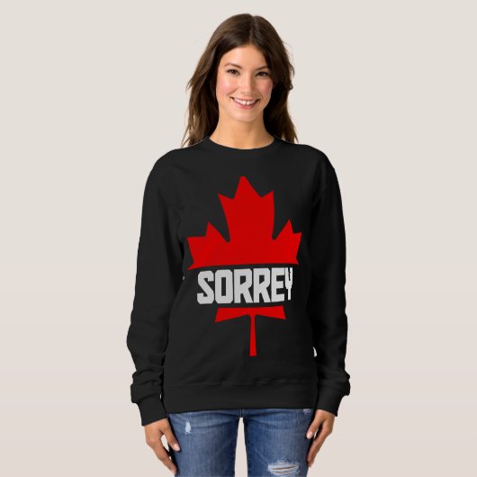 Canada Maple Leaf Sorrey  Canadian Flag  2 Trui (Voorkant volledig)