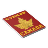 Canada Maple Leaf Souvenir Canada Varsity Notepad Notitieblok (Schuin)