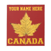 Canada Maple Leaf Souvenir Canada Varsity Notepad Notitieblok (Voorkant)