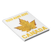 Canada Maple Leaf Souvenir Canada Varsity Notepad Notitieblok (Schuin)