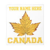 Canada Maple Leaf Souvenir Canada Varsity Notepad Notitieblok (Voorkant)