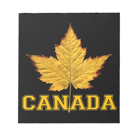 Canada Maple Leaf Souvenir Canada Varsity Notepad Notitieblok (Voorkant)