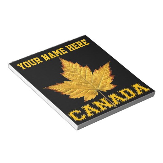 Canada Maple Leaf Souvenir Canada Varsity Notepad Notitieblok (Schuin)