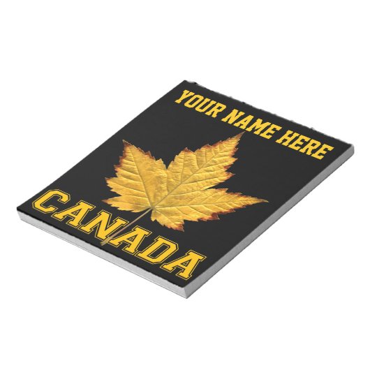 Canada Maple Leaf Souvenir Canada Varsity Notepad Notitieblok (Linkerzijde)