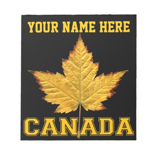 Canada Maple Leaf Souvenir Canada Varsity Notepad Notitieblok (Voorkant)