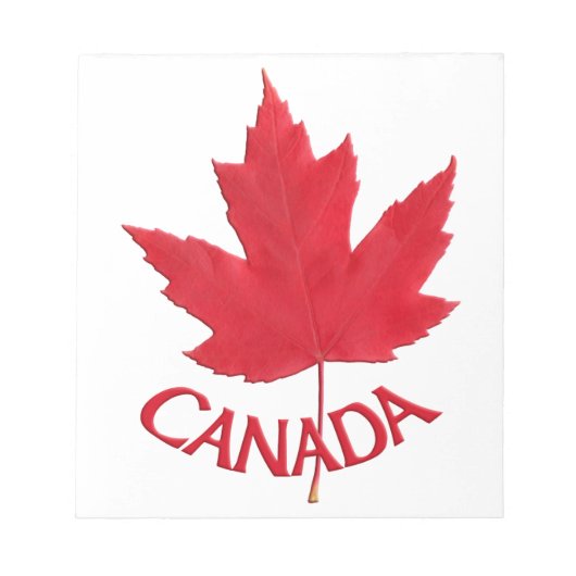 Canada Maple Leaf Souvenir Notepad Canada - cadeau Notitieblok (Voorkant)