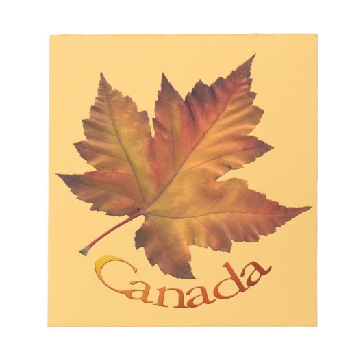 Canada Maple Leaf Souvenir Notepad Canada - cadeau Notitieblok (Voorkant)
