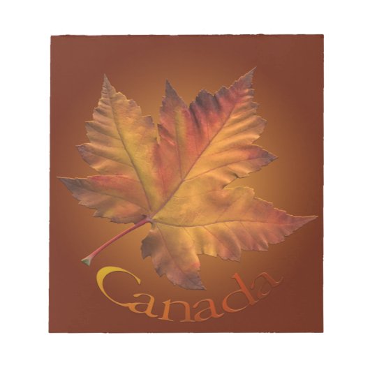 Canada Maple Leaf Souvenir Notepad Canada - cadeau Notitieblok (Voorkant)