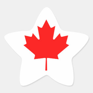 Canada Maple Leaf Ster Sticker