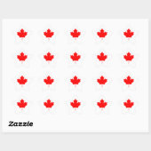 Canada Maple Leaf Ster Sticker (Vel)