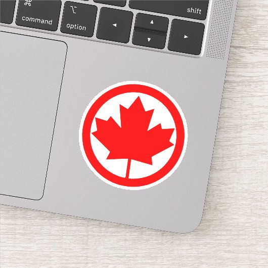 Canada Maple Leaf Sticker (Detail)
