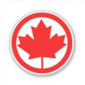 Canada Maple Leaf Sticker (Voorkant)