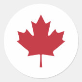 Canada Maple Leaf Sticker (Voorkant)